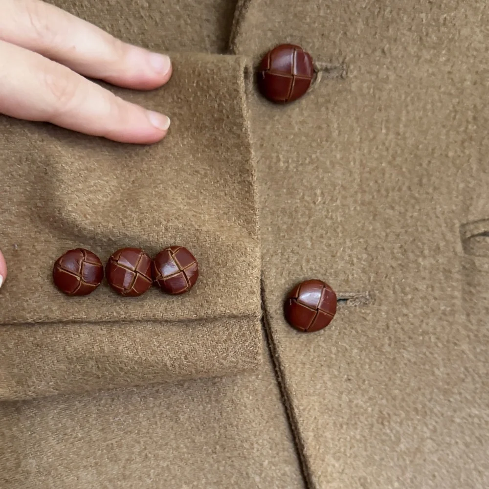Dior Women's Vintage Wool Tan Blazer
